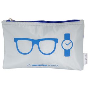 Simplifique a Busca Porta-óculos Cinza/azul