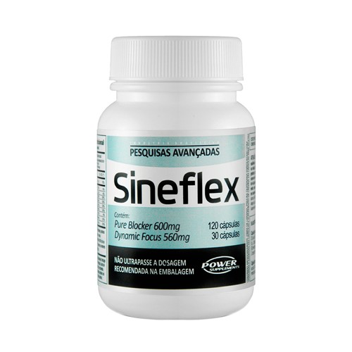 Sineflex Power Supplements com 120 Cápsulas Pure Blocker + 30 Cápsulas Dynamic Focus