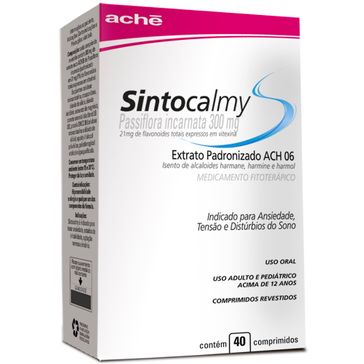 Sintocalmy 300mg Aché 40 Comprimidos Revestidos