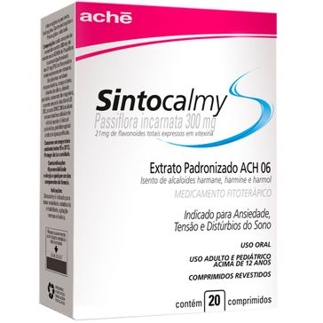 Sintocalmy 300mg Aché 20 Comprimidos Revestidos