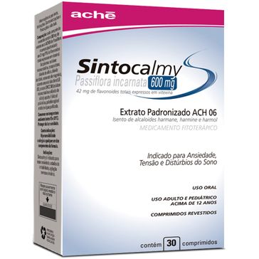 Sintocalmy Ache 600mg 30 Comprimidos