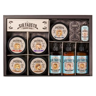 Sir Fausto Grande Kit - Pós-Barba + Shampoo + Óleo + Creme + Pomadas Kit