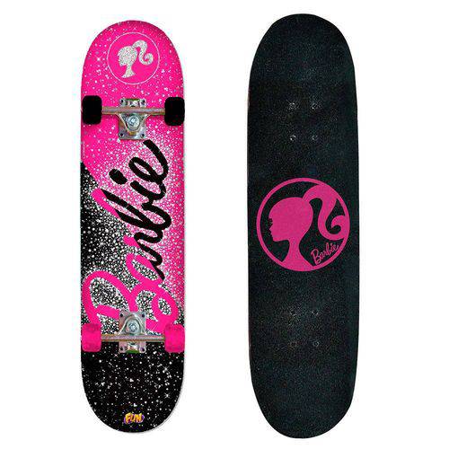 Skate Barbie com Acessórios Preto Glitter 76191 - Fun