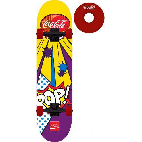 Skate Coca Cola Pop com Deck de 7 Lâminas Belsports