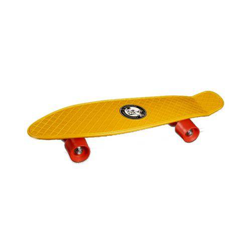 Skate Cruiser Radical Infantil Amarelo 52cm - Brinquemix