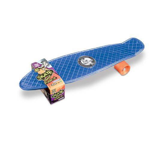 Skate Cruiser Radical Infantil Azul 52cm - Brinquemix