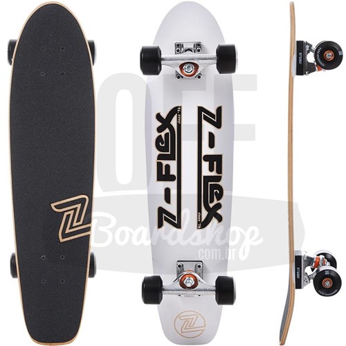 Skate Cruiser Z-Flex White Black 29"