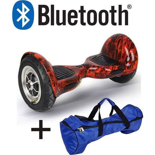 Skate Elétrico 10 Pol Overboard Bluetooth Hoverboard + Bolsa