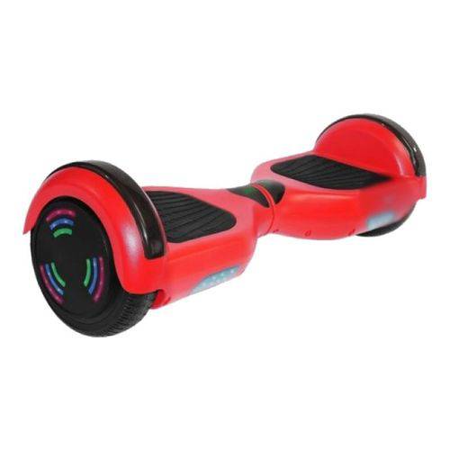 Skate Elétrico Hoverboard 6,5" Vermelho com LED e Bluetooth FS3400 - Foston