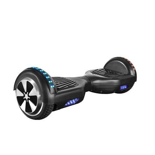 Skate Eletrico Smart Wheel SSW Preto - 10Km/h - Bivolt - 7 Macica - Farol - 700w