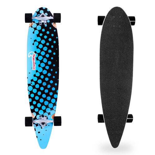 Skate Longboard 42" Shape de Madeira Rodas com Rolamento Certificado Inmetro