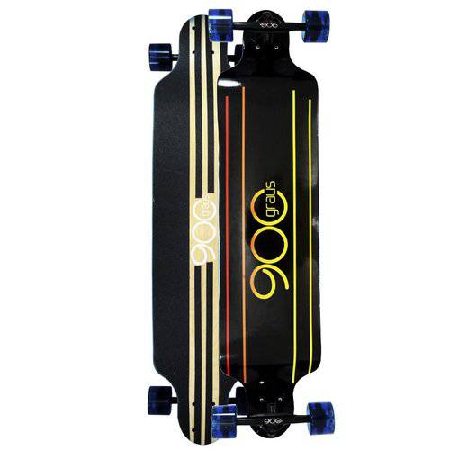 Skate Longboard 900 Graus com Abec 9 Rodas Azuis