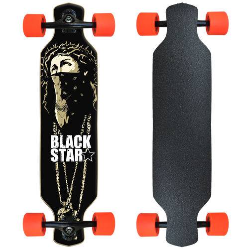 Skate Longboard Completo Black Star - Espinho