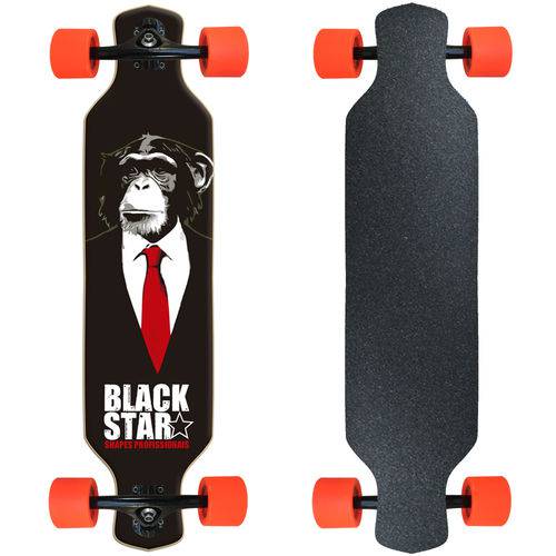 Skate Longboard Completo Black Star - Executivo