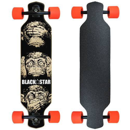 Skate Longboard Completo Black Star - Sentidos