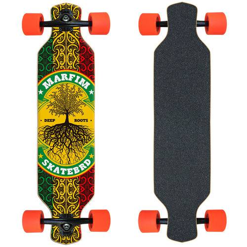 Skate Longboard Completo Marfim - Roots