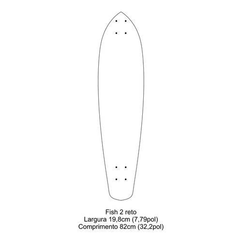 Skate Longboard Fish Completo Unic - AXL