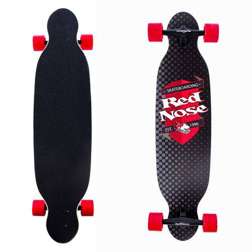 Skate Longboard Halftone Red Nose
