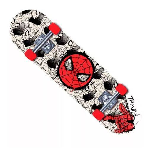 Skate Marvel Spider Man Teia Preto e Branco - Dtc