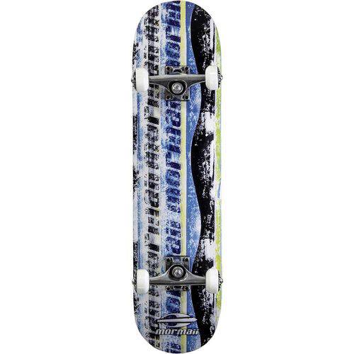 Skate Skateboard Mormaii Chill Abec-5 Azul e Preto