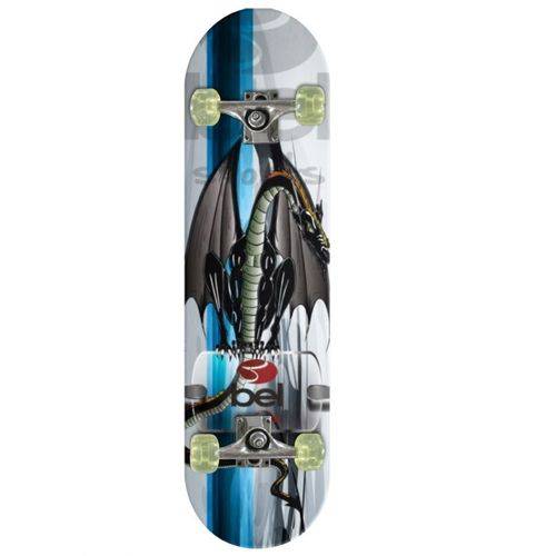 Skateboard com Kit Protetor Dragão Negro - Belfix