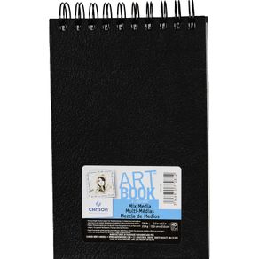 Sketchbook Art Book Mix Media 224 G/m² 13,9 X 21,6 Cm com 40 Folhas Canson
