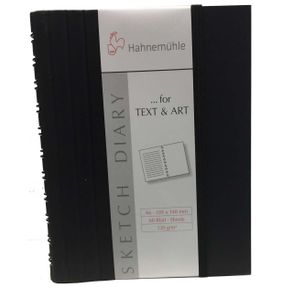 Sketchbook Diary 120 G/m² A-6 com 60 Folhas com Espiral Hahnemuhle