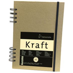 Sketchbook Kraft 120 G/m² A-5 com 80 Folhas com Espiral Hahnemuhle