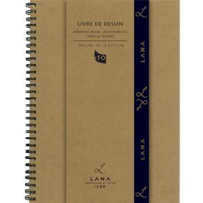 Sketchbook Livre de Dessin 150 G/m² A-4 com 50 Folhas com Espiral Lana