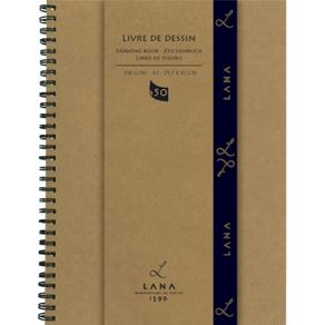 Sketchbook Livre de Dessin 150 G/m² A-3 com 50 Folhas com Espiral Lana