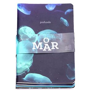 Sketchbook Natureza "O Mar" Kit com 4 Un 80 G/m² 14,0 X 21,0 Cm Cicero