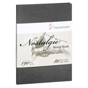 Sketchbook Nostalgie 190 G/m² A-4 com 40 Folhas Retrato Hahnemuhle