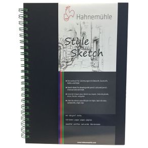 Sketchbook Style Espiral Verde 120 G/m² A-4 com 64 Folhas Hahnemuhle