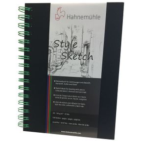 Sketchbook Style Espiral Verde 120 G/m² A-5 com 64 Folhas Hahnemuhle