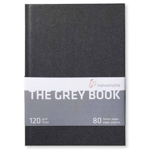Sketchbook The Grey Book 120 G/m² A-5 com 40 Folhas Hahnemuhle