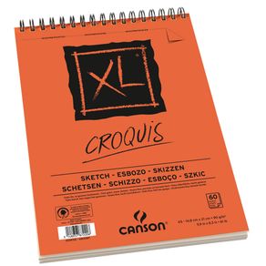 Sketchbook XL Croquis 90 G/m² A-5 14,8 X 21,0 Cm com 60 Folhas Canson