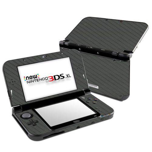 Skin Adesivo Protetor 4D Fibra de Carbono New Nintendo 3DS XL (4D Cinza)