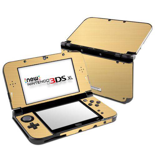 Skin Adesivo Protetor New Nintendo 3DS XL (Dourado Escovado)