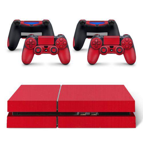 Skin Adesivo Protetor Playstation 4 (Vermelho)