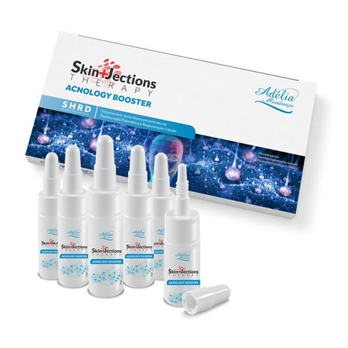 Skin+Jections Therapy Acnology Booster – Sistema Anti-acne Nanoconcentrado de Restauração Plasmática e Regeneração Celular 6 Ampolas - 7 Ml Cada