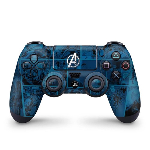 Skin PS4 Controle - Avengers Vingadores Comics Controle