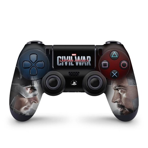 Skin PS4 Controle - Capitão America - Guerra Civil Controle