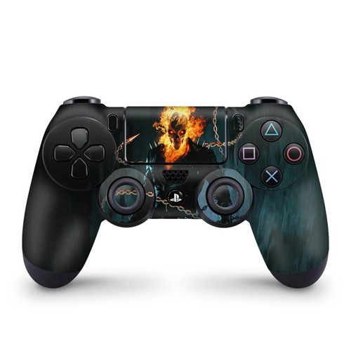 Skin PS4 Controle - Ghost Rider #B Controle