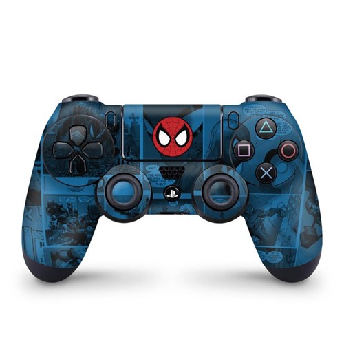 Skin PS4 Controle - Homem-Aranha Spider-Man Comics Controle