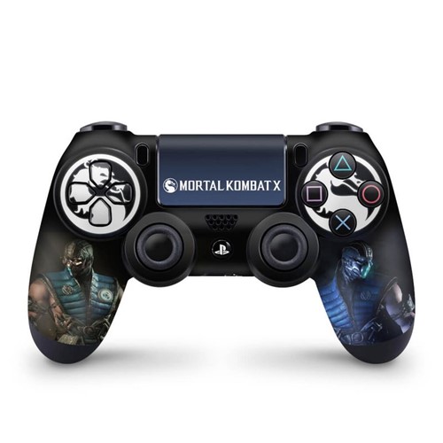 Skin PS4 Controle - Mortal Kombat X - Sub Zero Controle