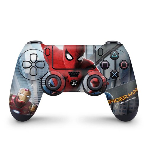 Skin PS4 Controle - Spiderman - Homem Aranha Homecoming Controle