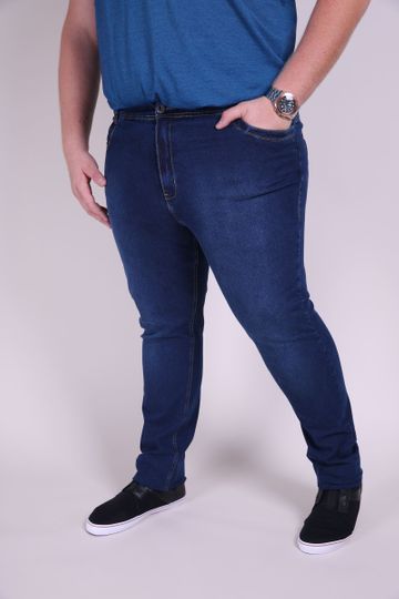 Skinny Confort Plus Size Jeans Blue 48