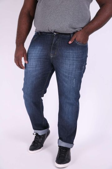 Calça Jeans Skinny Blue Confort Plus Size 50