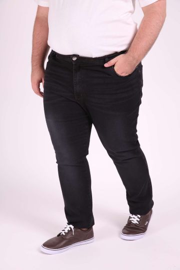 Skinny Jeans Confort Black Plus Size 50