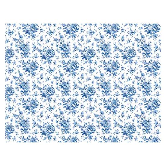 Slim Paper Decoupage Litoarte 47,3x33,8 SPL-024 Flores Azuis